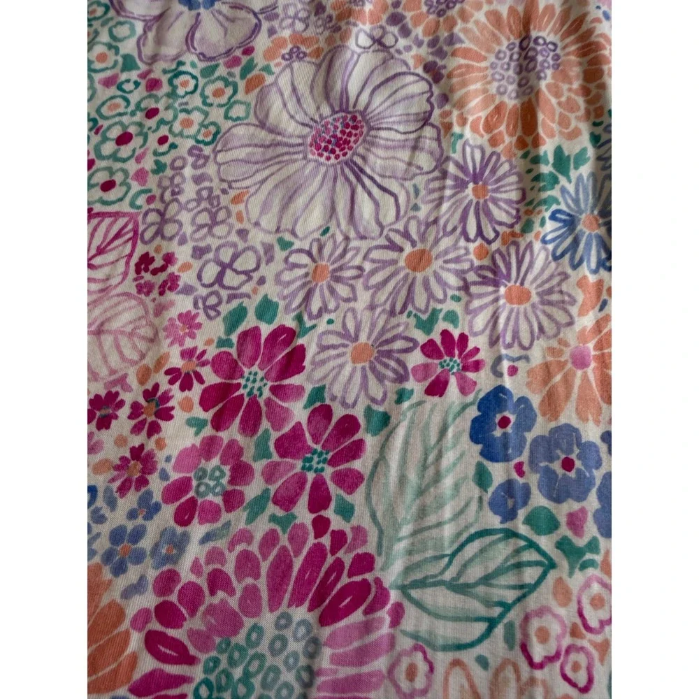 Little Sleepies Doodle Blooms Pajama Set Short Sleeve 12/14